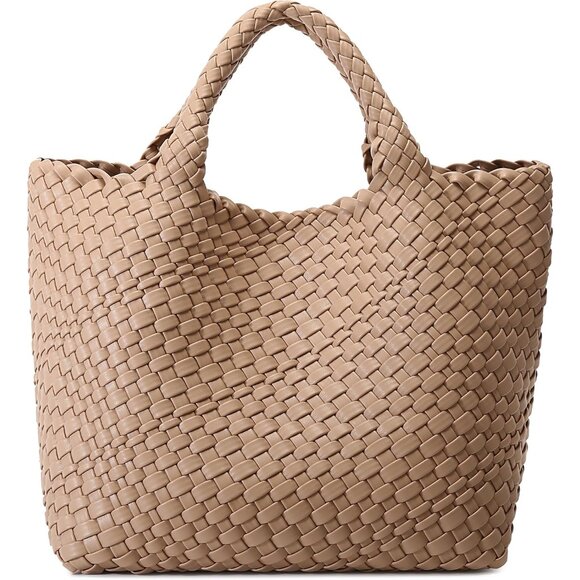 Eco-Friendly Woven Tote & Clutch Set - Versatile Handbag for Every Occasion - Picture 1 of 7